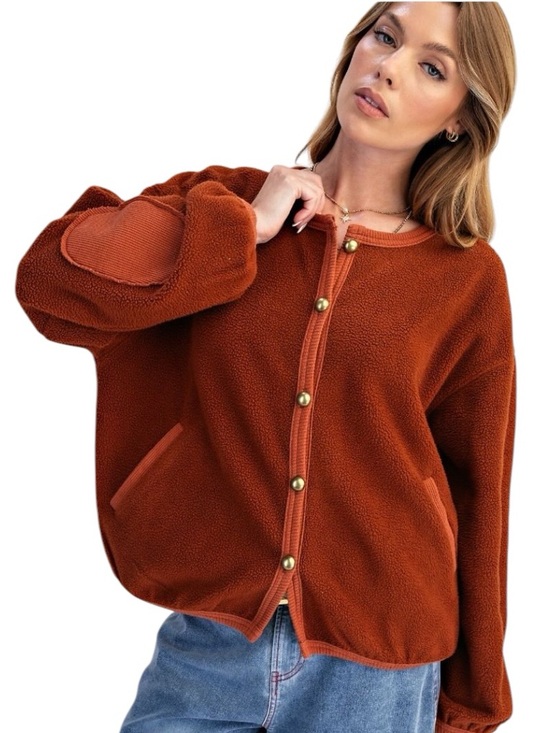 easel Jackets & Blazers - 491:  EASEL NWT JACKET WOODEN (C)